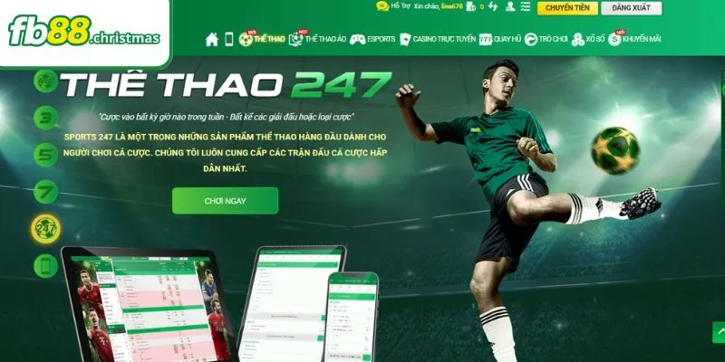 Đa dạng bộ môn tại sảnh kèo thể thao FB88